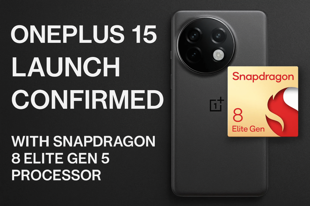 OnePlus 15 flagship smartphone